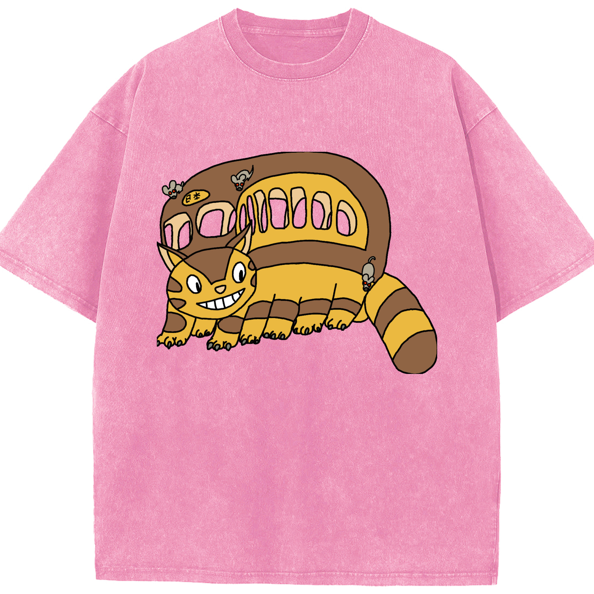 （画像用） となりのトトロ 草壁メイ 草壁サツキ My Neighbor Totoro Satsuki Kusakabe Mei Kusakabe 綿100% ヴィンテージ風 半袖Tシャツ（フロントプリント）